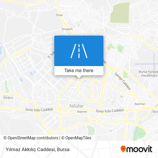 Yılmaz Akkılıç Caddesi map