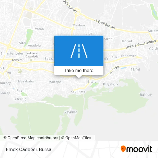 Emek Caddesi map