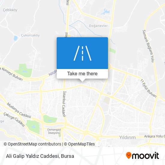 Ali Galip Yaldız Caddesi map