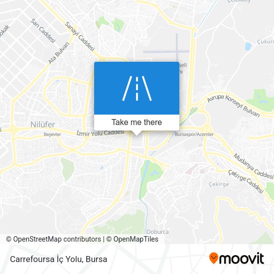 Carrefoursa İç Yolu map