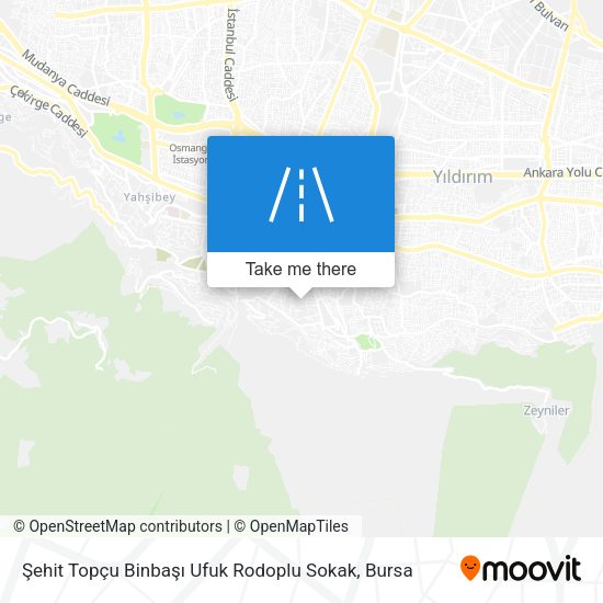 Şehit Topçu Binbaşı Ufuk Rodoplu Sokak map