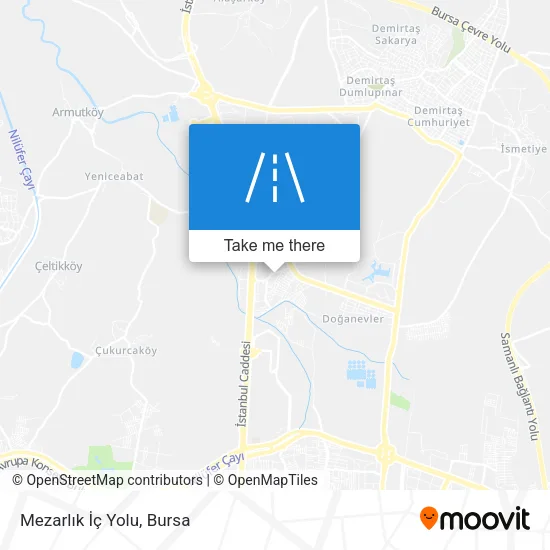 Mezarlık İç Yolu map