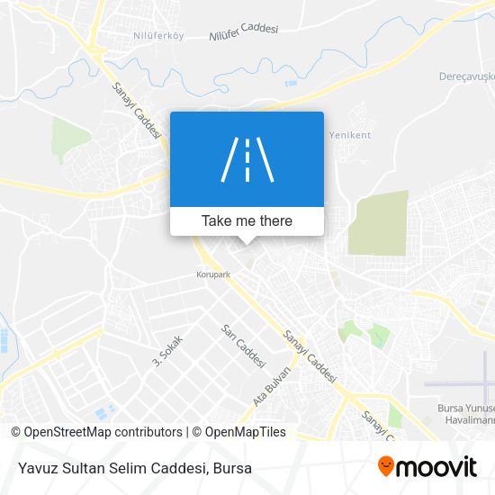 Yavuz Sultan Selim Caddesi map