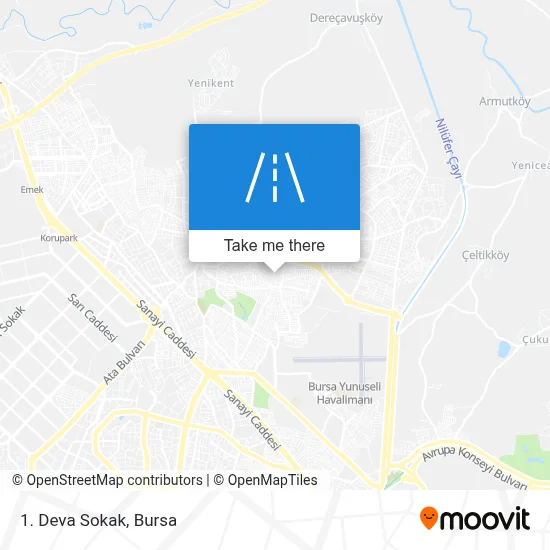 1. Deva Sokak map