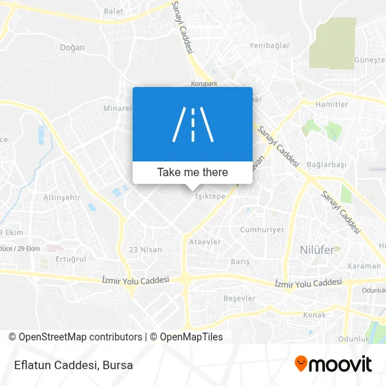 Eflatun Caddesi map