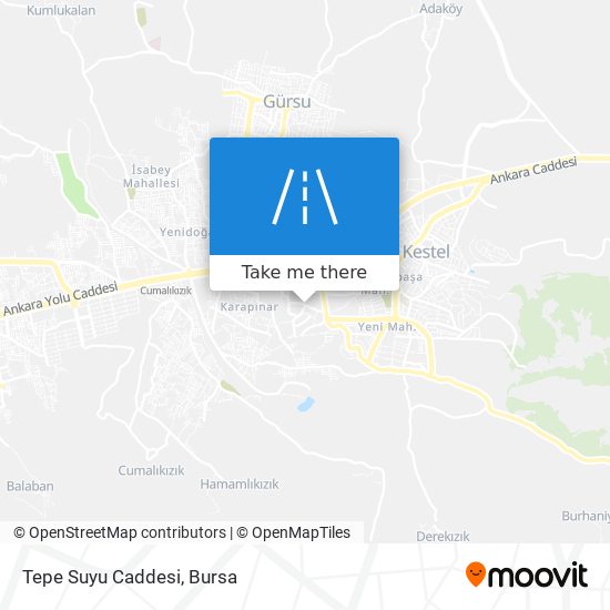 Tepe Suyu Caddesi map