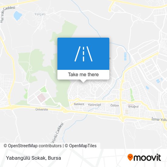 Yabangülü Sokak map