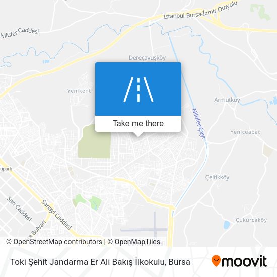 Toki Şehit Jandarma Er Ali Bakış İlkokulu map