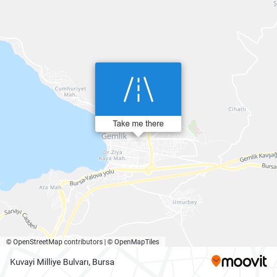 Kuvayi Milliye Bulvarı map