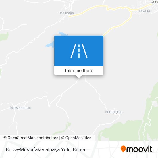 Bursa-Mustafakenalpaşa Yolu map