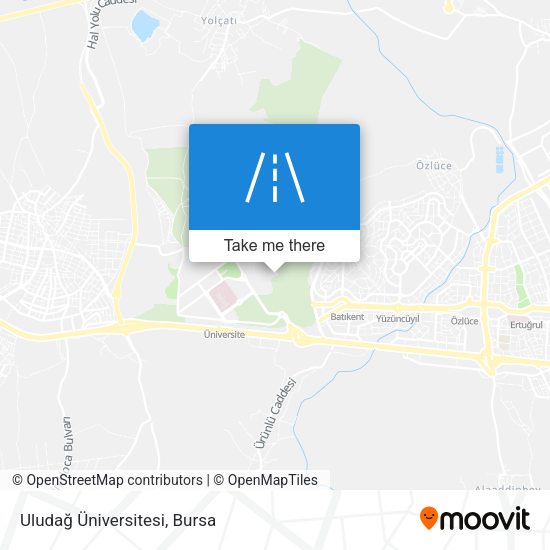 Uludağ Üniversitesi map