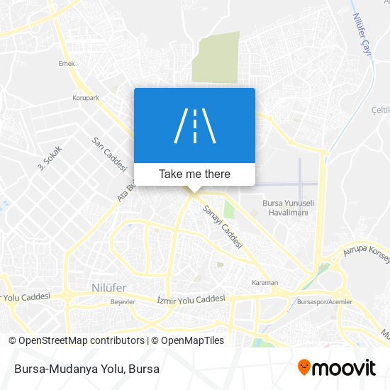 Bursa-Mudanya Yolu map