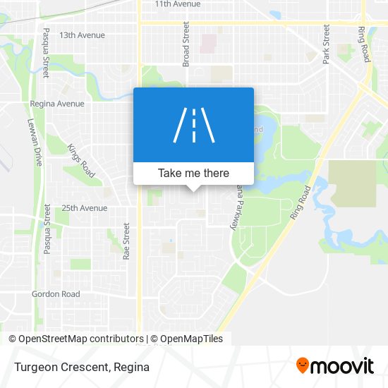 Turgeon Crescent map