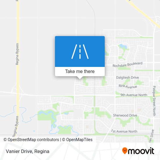 Vanier Drive map