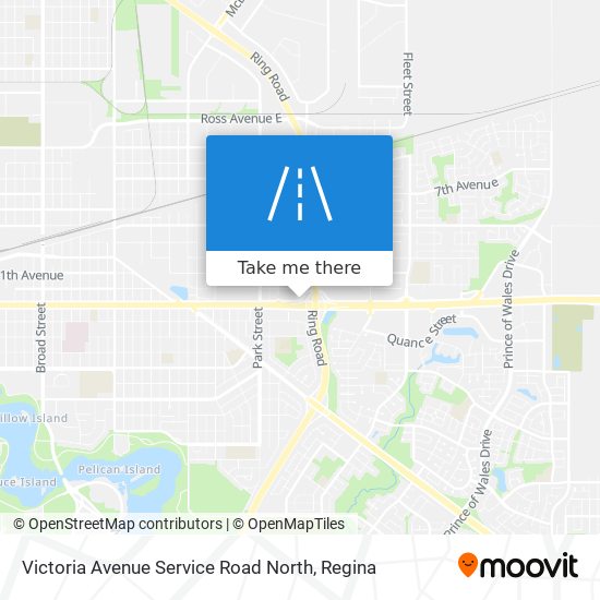 Victoria Avenue Service Road North map