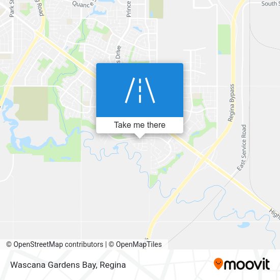 Wascana Gardens Bay map