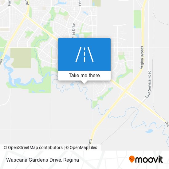 Wascana Gardens Drive map