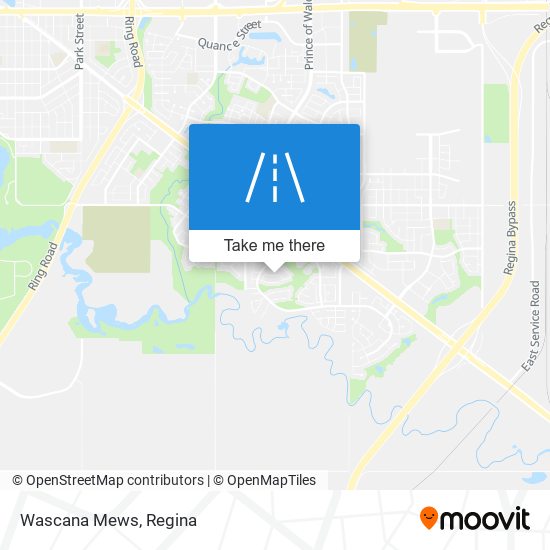 Wascana Mews map