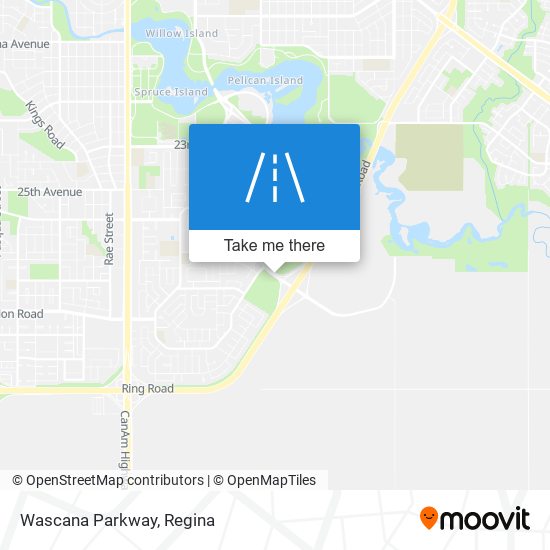 Wascana Parkway map