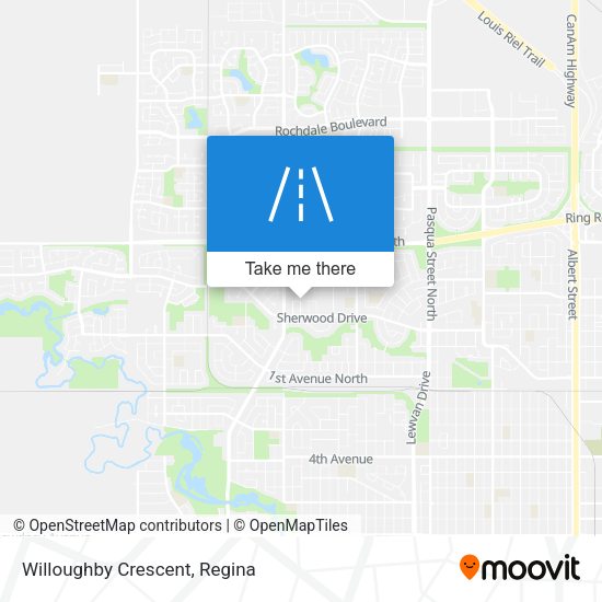 Willoughby Crescent map