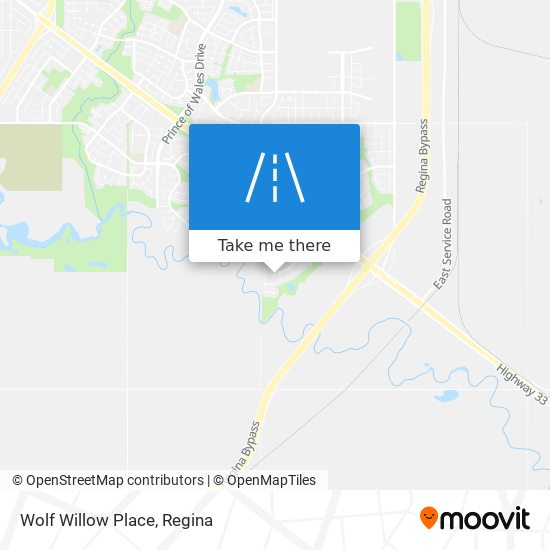 Wolf Willow Place map
