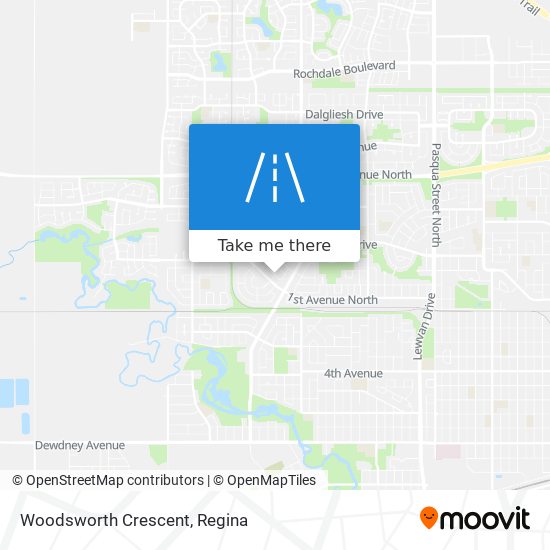 Woodsworth Crescent map