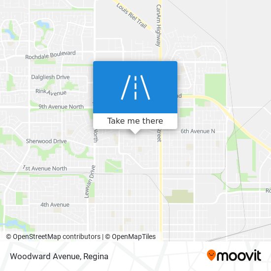 Woodward Avenue map