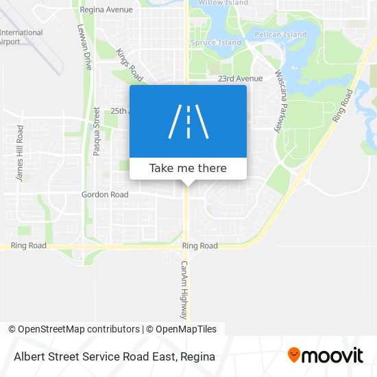 Albert Street Service Road East plan