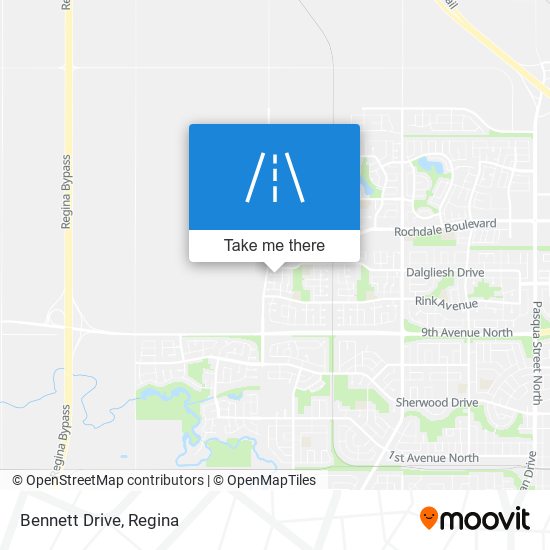 Bennett Drive map