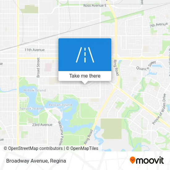 Broadway Avenue map
