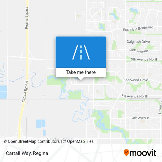 Cattail Way map