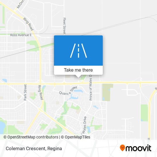 Coleman Crescent map