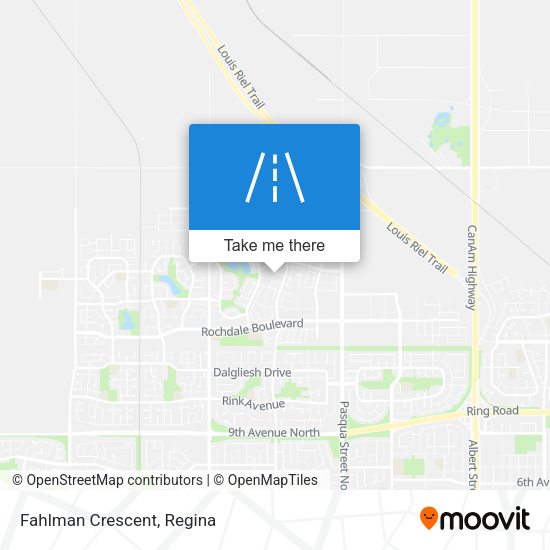 Fahlman Crescent map