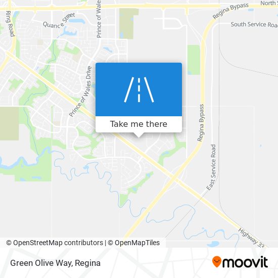 Green Olive Way map