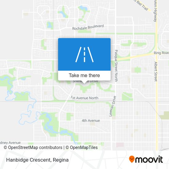 Hanbidge Crescent map