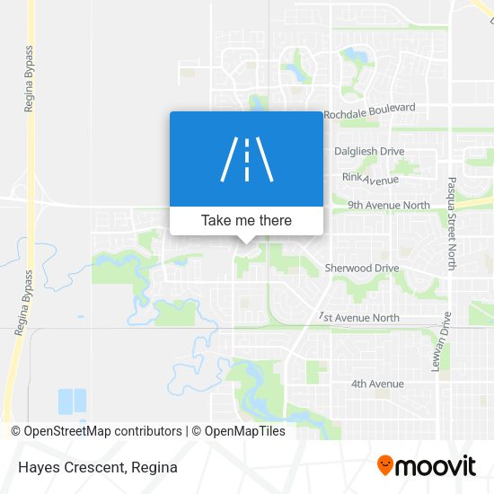 Hayes Crescent map