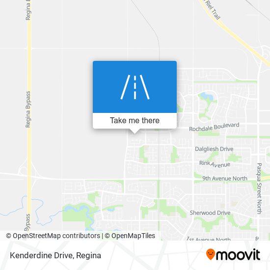 Kenderdine Drive map