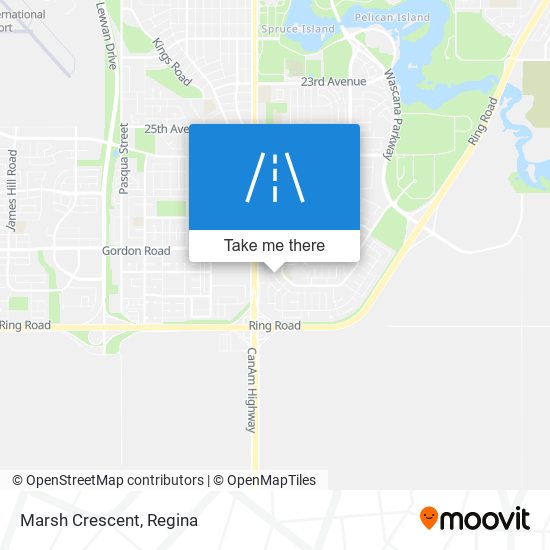 Marsh Crescent map