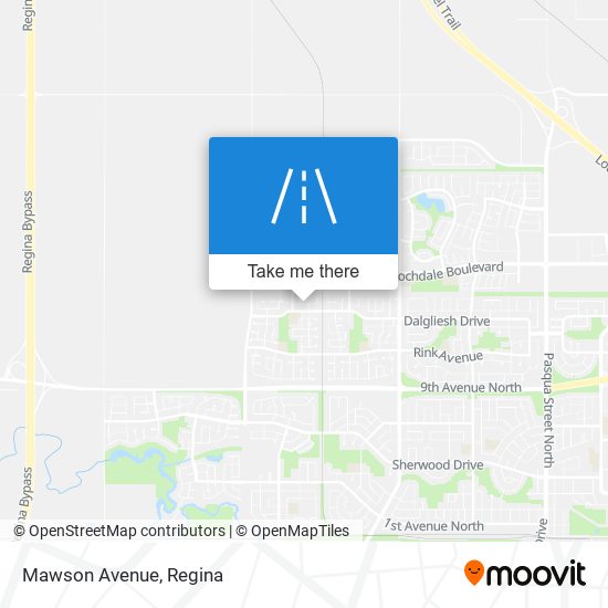 Mawson Avenue map