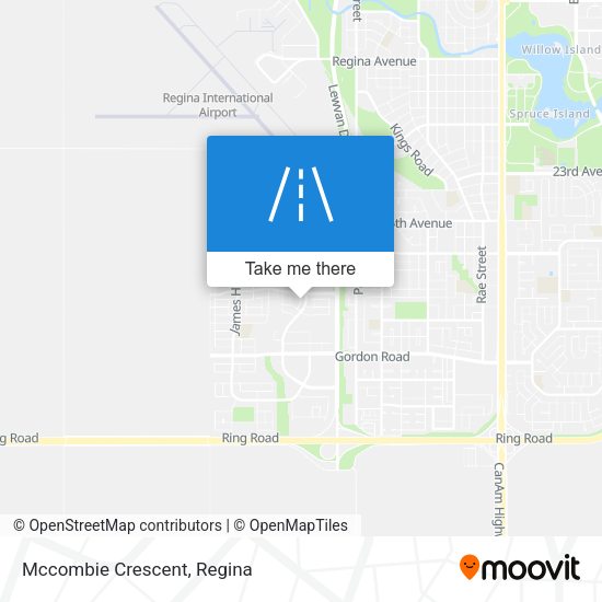 Mccombie Crescent map