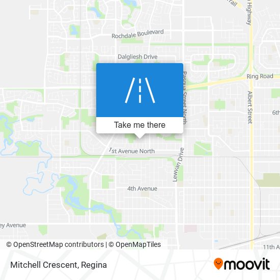 Mitchell Crescent map