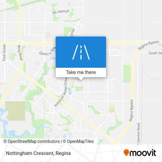 Nottingham Crescent map