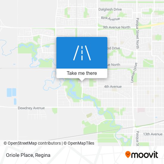 Oriole Place map