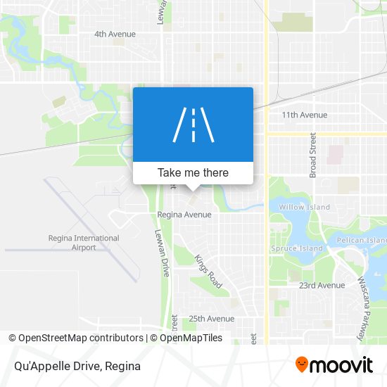 Qu'Appelle Drive map