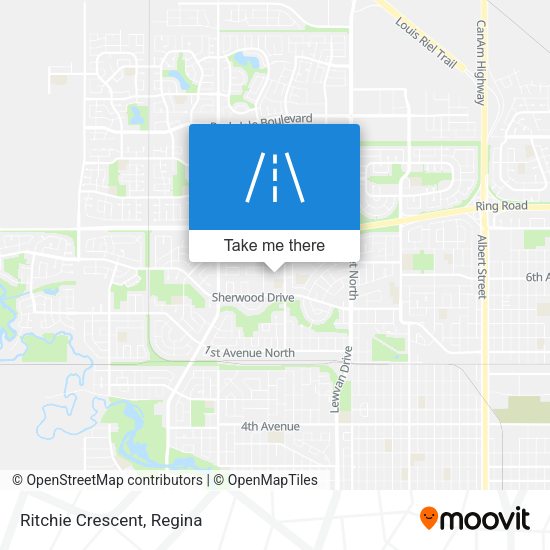 Ritchie Crescent map