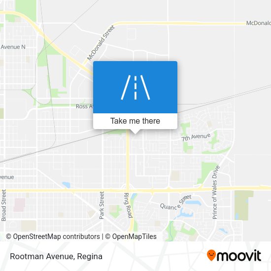 Rootman Avenue map