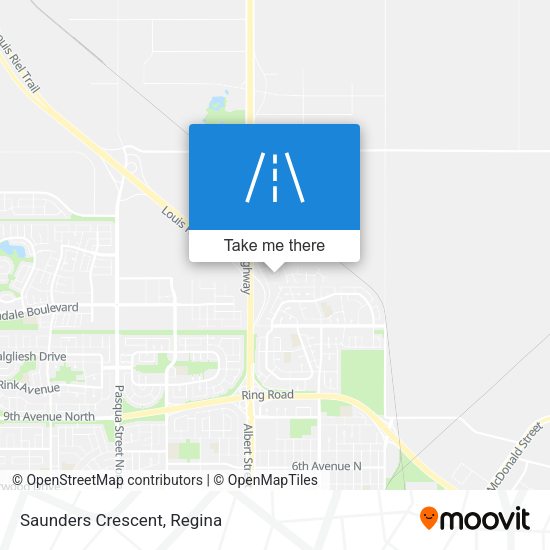 Saunders Crescent map