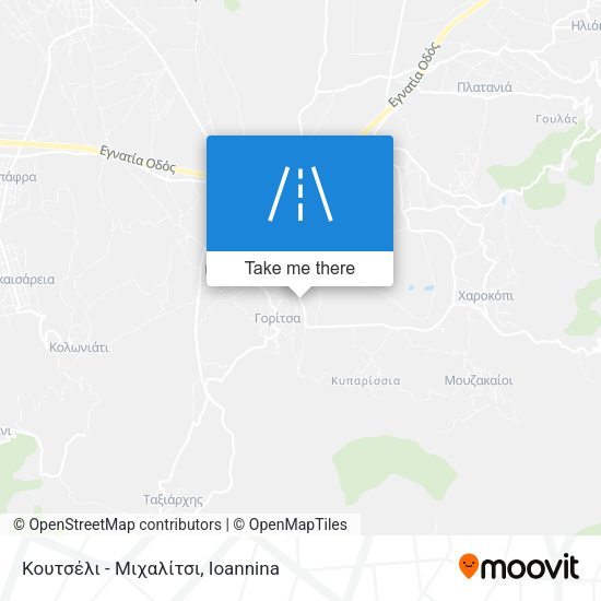 Κουτσέλι - Μιχαλίτσι map