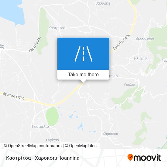 Καστρίτσα - Χαροκόπι map