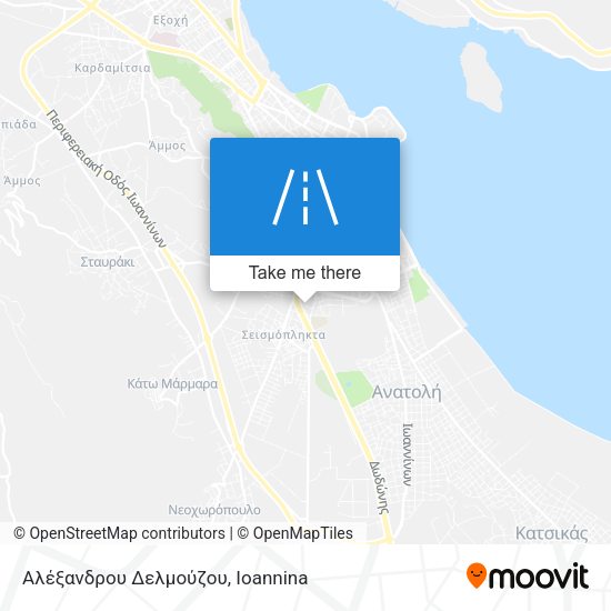 Αλέξανδρου Δελμούζου map
